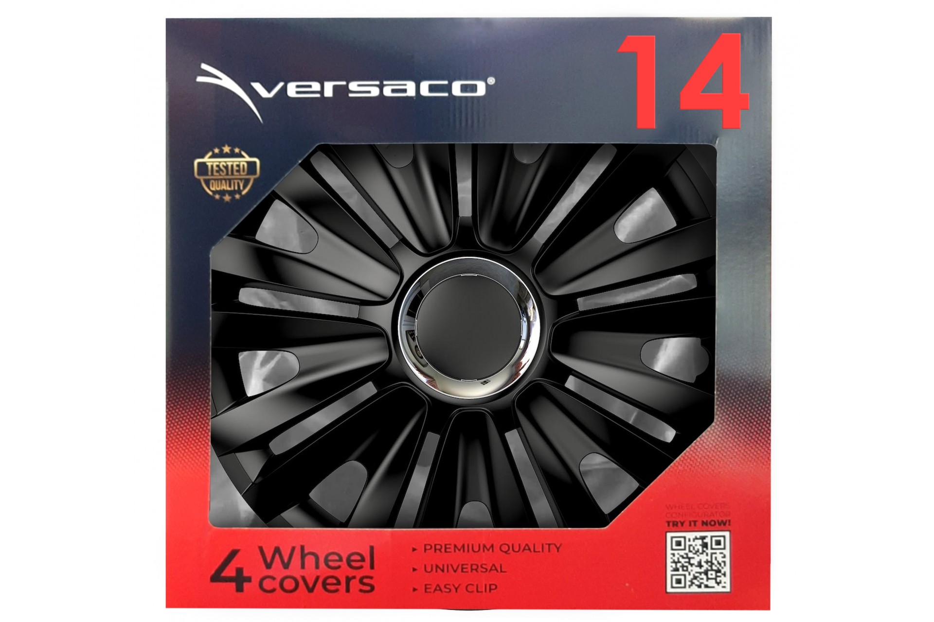 Εικόνα 2 από 2 — Amio – ΤΑΣΙΑ 14″ ROYAL RC BLACK ΣΕΤ 4 ΤΕΜ ΣΕ ΚΟΥΤΙ (6155/AM)