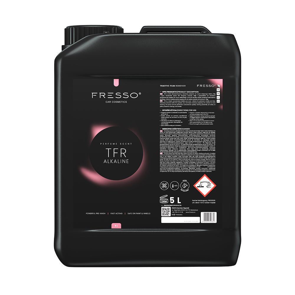 Εικόνα 1 από 1 — Fresso – Συμπυκνωμένο Καθαριστικό Πρόπλυσης Αυτοκινήτου TFR Alkaline 5 L για Βαφή, Ζάντες και Ελαστικά με Αραίωση έως 1:20 – 1 Τεμ. (390662/FRE)