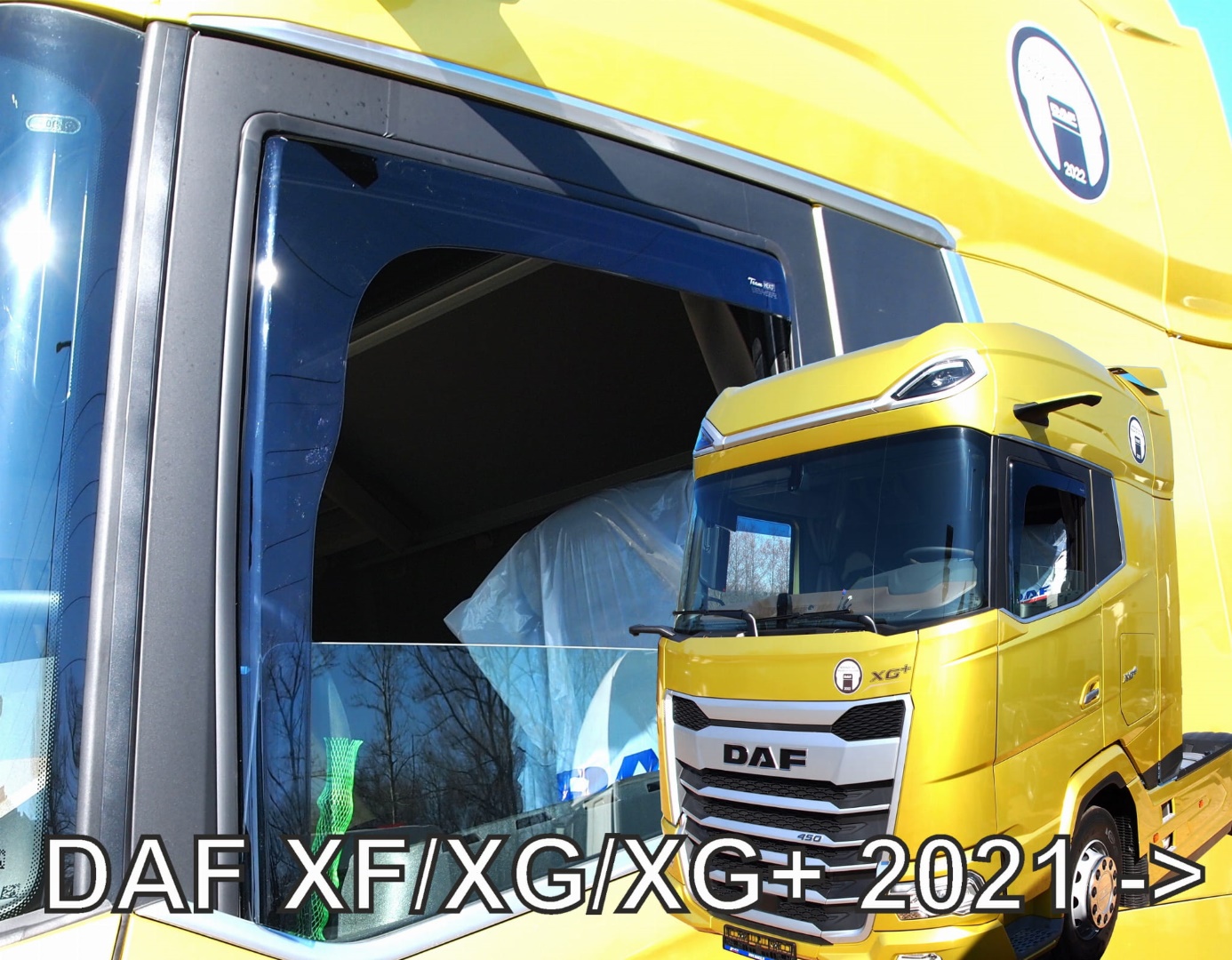 Εικόνα 1 από 4 — ΑΝΕΜΟΘΡΑΥΣΤΕΣ ΓΙΑ DAF XF/XG/XG+ 2021+ ΜΕ ΚΑΜΕΡΑ ΖΕΥΓΑΡΙ ΑΠΟ ΕΥΚΑΜΠΤΟ ΦΙΜΕ ΠΛΑΣΤΙΚΟ HEKO – 2 ΤΕΜ.