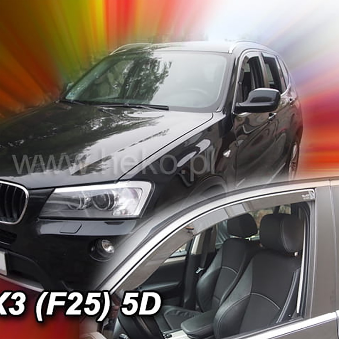 Εικόνα 1 από 5 — ΑΝΕΜΟΘΡΑΥΣΤΕΣ ΓΙΑ BMW X3 F25 5D 2010-2017 ΖΕΥΓΑΡΙ ΑΠΟ ΕΥΚΑΜΠΤΟ ΦΙΜΕ ΠΛΑΣΤΙΚΟ HEKO – 2 ΤΕΜ.