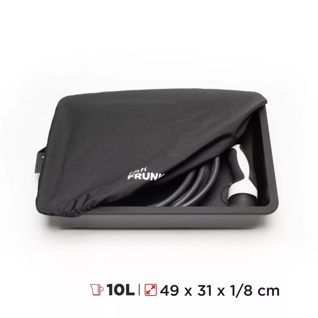 Εικόνα 3 από 8 — Rati – Frunk Audi Q4 e-tron 2021> με Gas Strut πρακτικός Εμπρός Αποθηκευτικός Χώρος 10L για Καλώδια Φόρτισης και Καθημερινή Οργάνωση Ηλεκτρικών – 1 Τεμ. (V01915/RT)