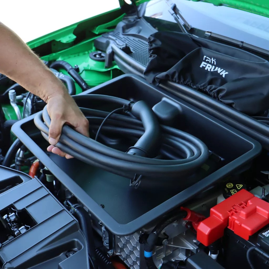 Εικόνα 7 από 8 — Rati – Frunk Renault 5 E-Tech 2024>, Renault 4 E-Tech 2025> πρακτικός Εμπρός Αποθηκευτικός Χώρος 13L για Καλώδια Φόρτισης και Καθημερινή Οργάνωση Ηλεκτρικών ΙΧ – 1 Τεμ. (V01946/RT)