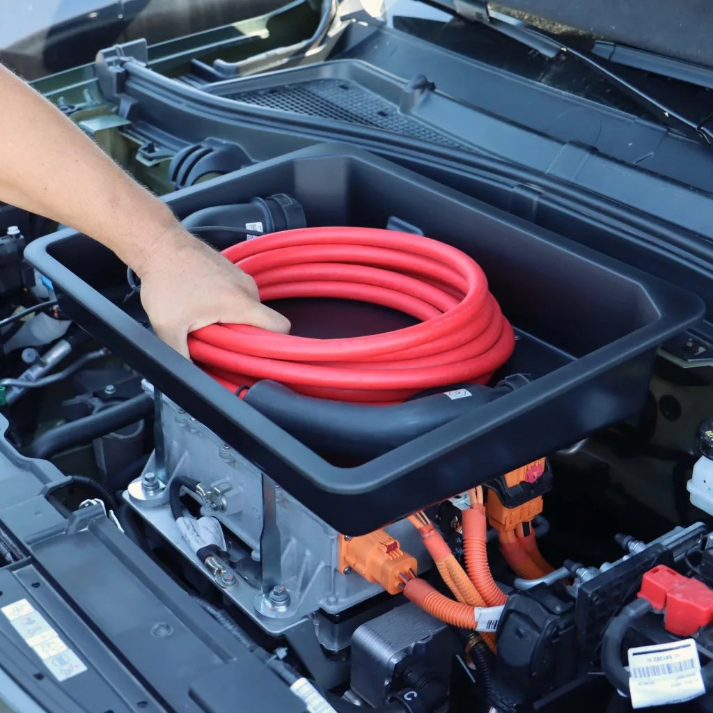Εικόνα 7 από 8 — Rati – Frunk Citroen E-C3 2024>, Citroen E-C3 Aircross 2024>, Opel Frontera Electric 2024> πρακτικός Εμπρός Αποθηκευτικός Χώρος 13L για Καλώδια Φόρτισης και Καθημερινή Οργάνωση Ηλεκτρικών ΙΧ – 1 Τεμ. (V01947/RT)