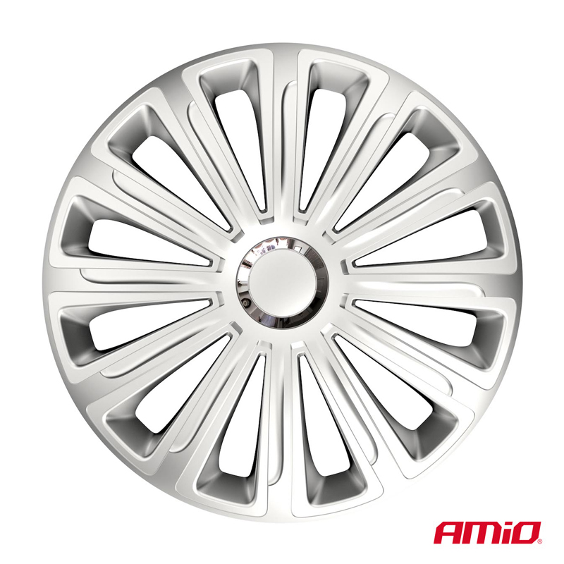 Εικόνα 3 από 4 — Amio – Τάσια Τροχών 14″ Trend RC Ασημί για Αναβάθμιση Εμφάνισης & Καθημερινή Χρήση – Σετ 4 Τεμ. (6896/AM)