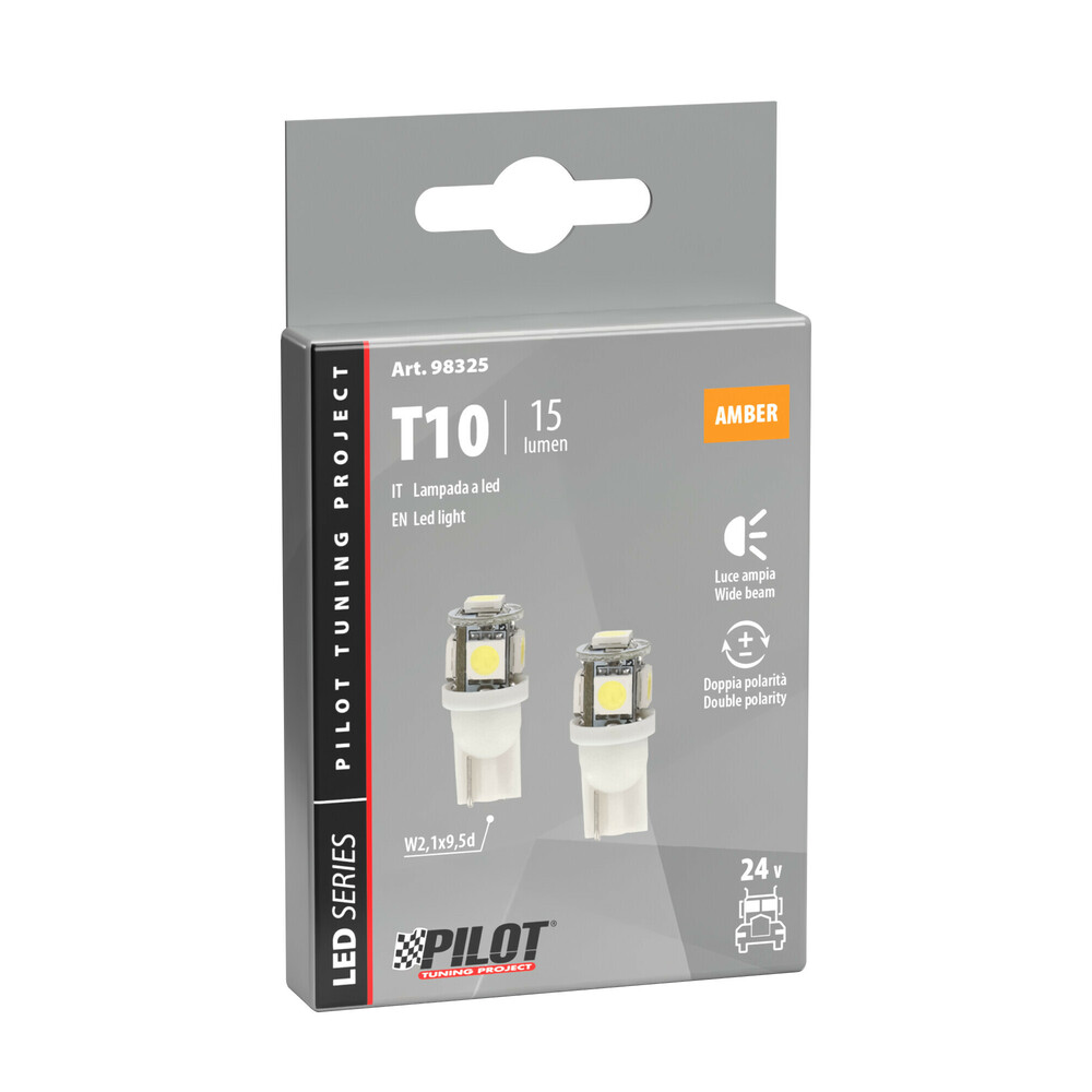 Εικόνα 4 από 4 — T10 24V/28V 15lm HYPER-LED15 ΠΟΡΤΟΚΑΛΙ ΔΙΑΘΛΑΣΗΣ 5SMDx3chips (ΚΑΡΦΩΤΟ–ΔΙΠΛΗΣ ΠΟΛΙΚΟΤΗΤΑΣ) 2ΤΕΜ.