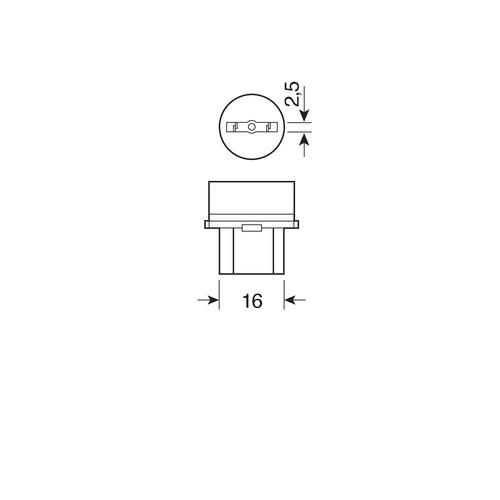 Εικόνα 3 από 4 — P27/7W 12V 27/7W W2,5x16q STANDAR LINE ΑΛΟΓΟΝΟΥ 10ΤΕΜ. ΚΟΥΤΙ