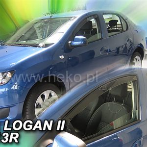 ΑΝΕΜΟΘΡΑΥΣΤΕΣ ΓΙΑ DACIA LOGAN 2 / SANDERO 2 / STEPWAY 4D 2013-2020 ΖΕΥΓΑΡΙ ΑΠΟ ΕΥΚΑΜΠΤΟ ΦΙΜΕ ΠΛΑΣΤΙΚΟ HEKO - 2 ΤΕΜ.