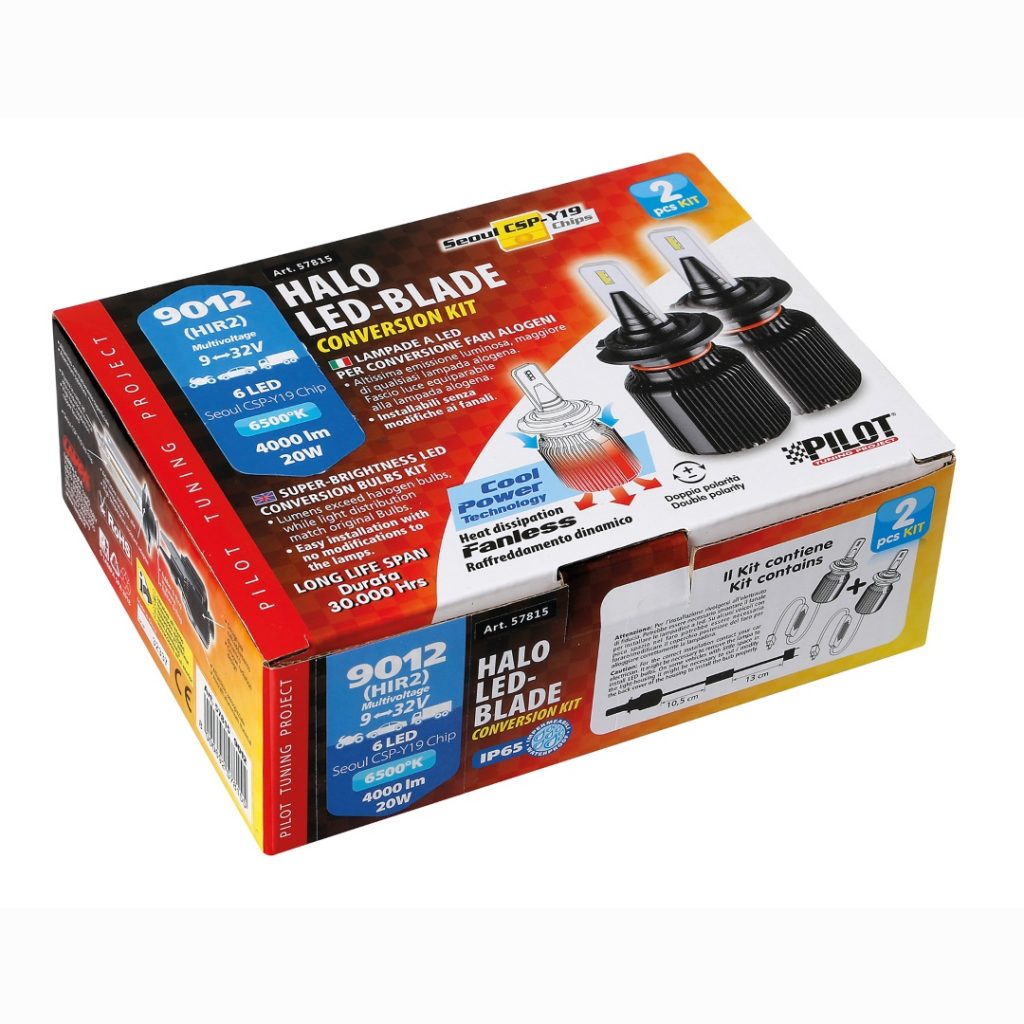 Εικόνα 3 από 3 — HIR2 9012 9-32V PX22d 6LED 6.500K 4.000lm 20W CAN BUS SEOUL CSP-Y19chips HALO LED BLADE 2ΤΕΜ.