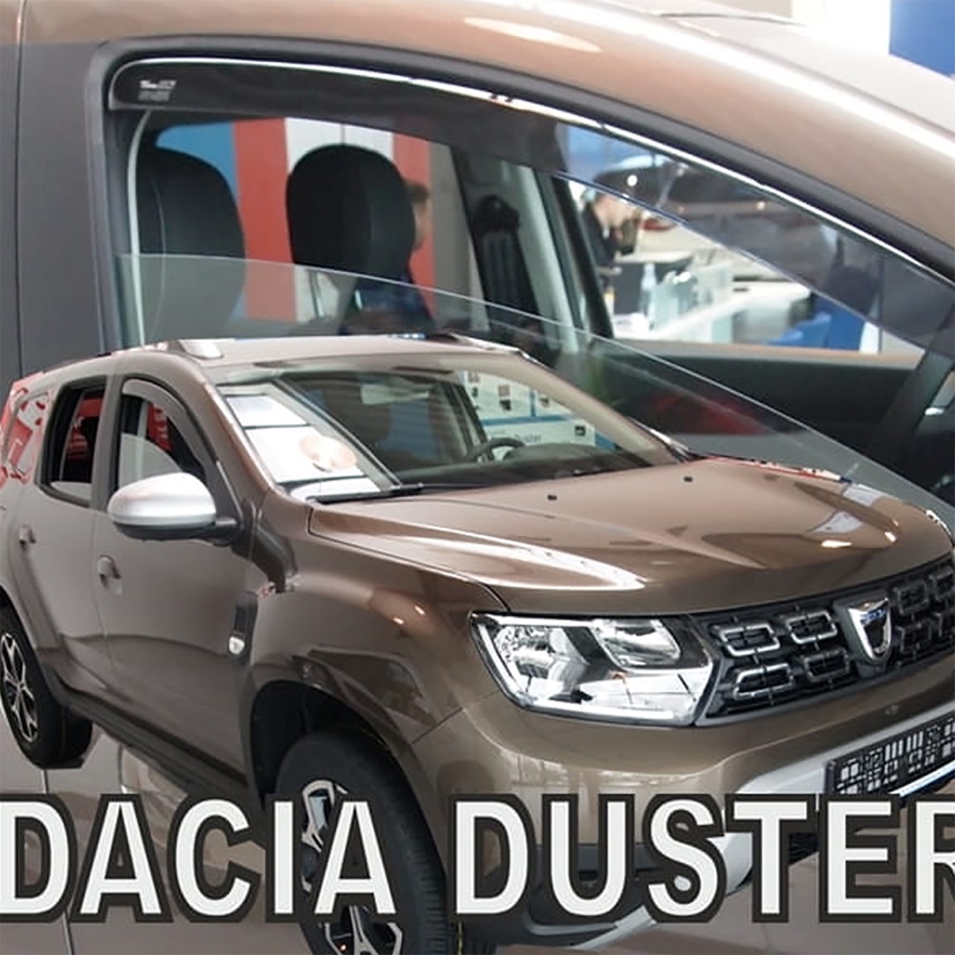 Εικόνα 1 από 5 — ΑΝΕΜΟΘΡΑΥΣΤΕΣ ΓΙΑ DACIA DUSTER 2 5D 2018-2021 ΖΕΥΓΑΡΙ ΑΠΟ ΕΥΚΑΜΠΤΟ ΦΙΜΕ ΠΛΑΣΤΙΚΟ HEKO – 2 ΤΕΜ.