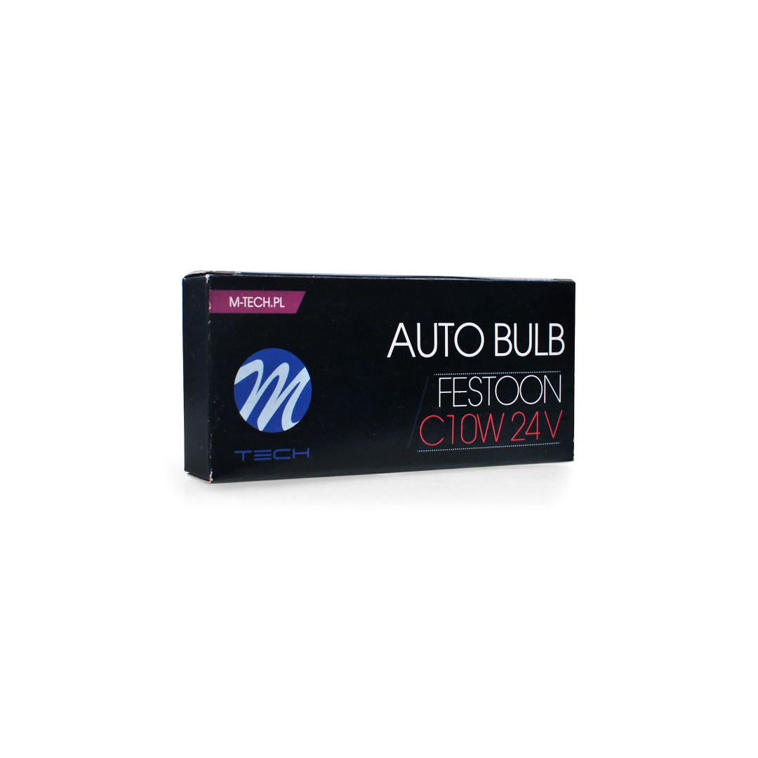 Εικόνα 2 από 3 — ΛΑΜΠΑΚΙΑ ΠΛΑΦΟΝΙΕΡΑΣ 10W 24V SV8,5 41mm STANDARD ΑΛΟΓΟΝΟΥ 10ΤΕΜ. M-TECH