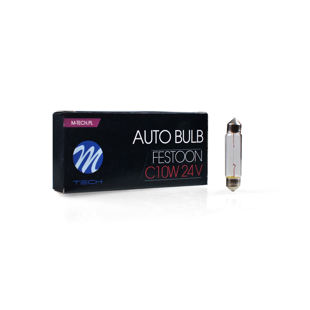 Εικόνα 3 από 3 — ΛΑΜΠΑΚΙΑ ΠΛΑΦΟΝΙΕΡΑΣ 10W 24V SV8,5 41mm STANDARD ΑΛΟΓΟΝΟΥ 10ΤΕΜ. M-TECH