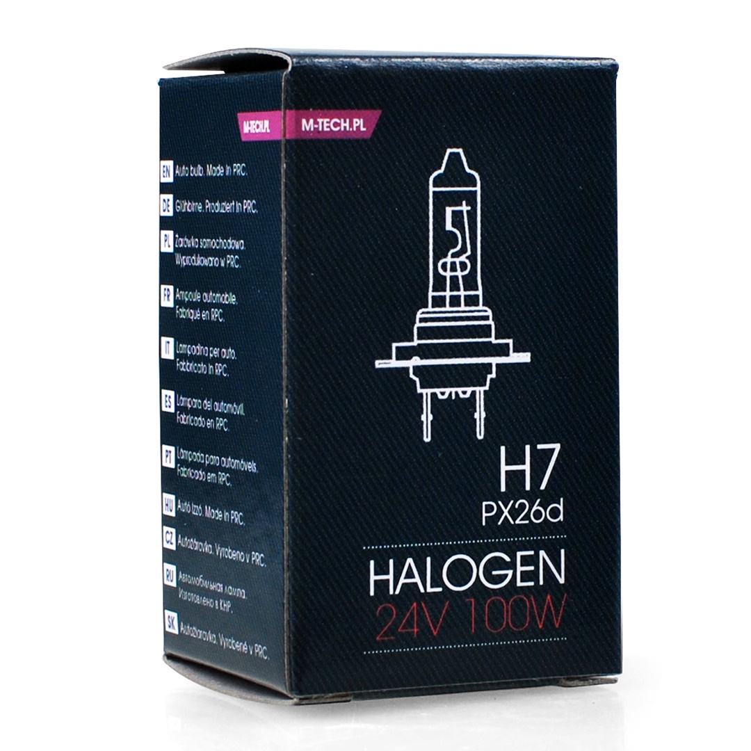 Εικόνα 2 από 2 — H7 24V 100W PX26d STANDARD ΑΛΟΓΟΝΟΥ ΚΟΥΤΙ 1ΤΕΜ. M-TECH