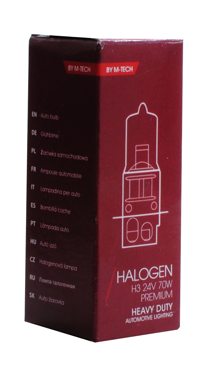 Εικόνα 2 από 4 — H3 24V 70W PK22s HEAVY DUTY LONG LIFE ΑΛΟΓΟΝΟΥ ΚΟΥΤΙ 1ΤΕΜ. M-TECH