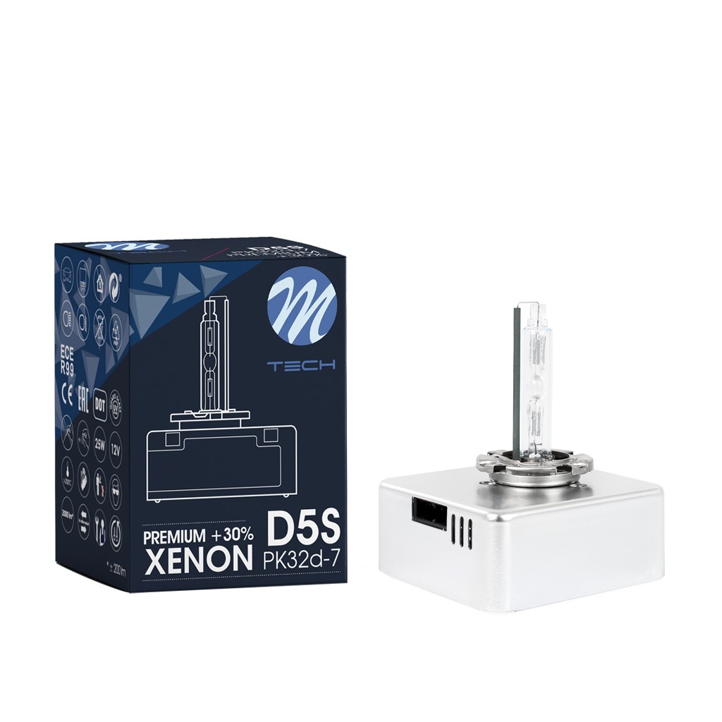 Εικόνα 1 από 3 — ΛΑΜΠΑ ΧΕΝΟΝ D5S 12V 25W 4.300K PREMIUM XENON +30%. M-TECH – 1 TEM.