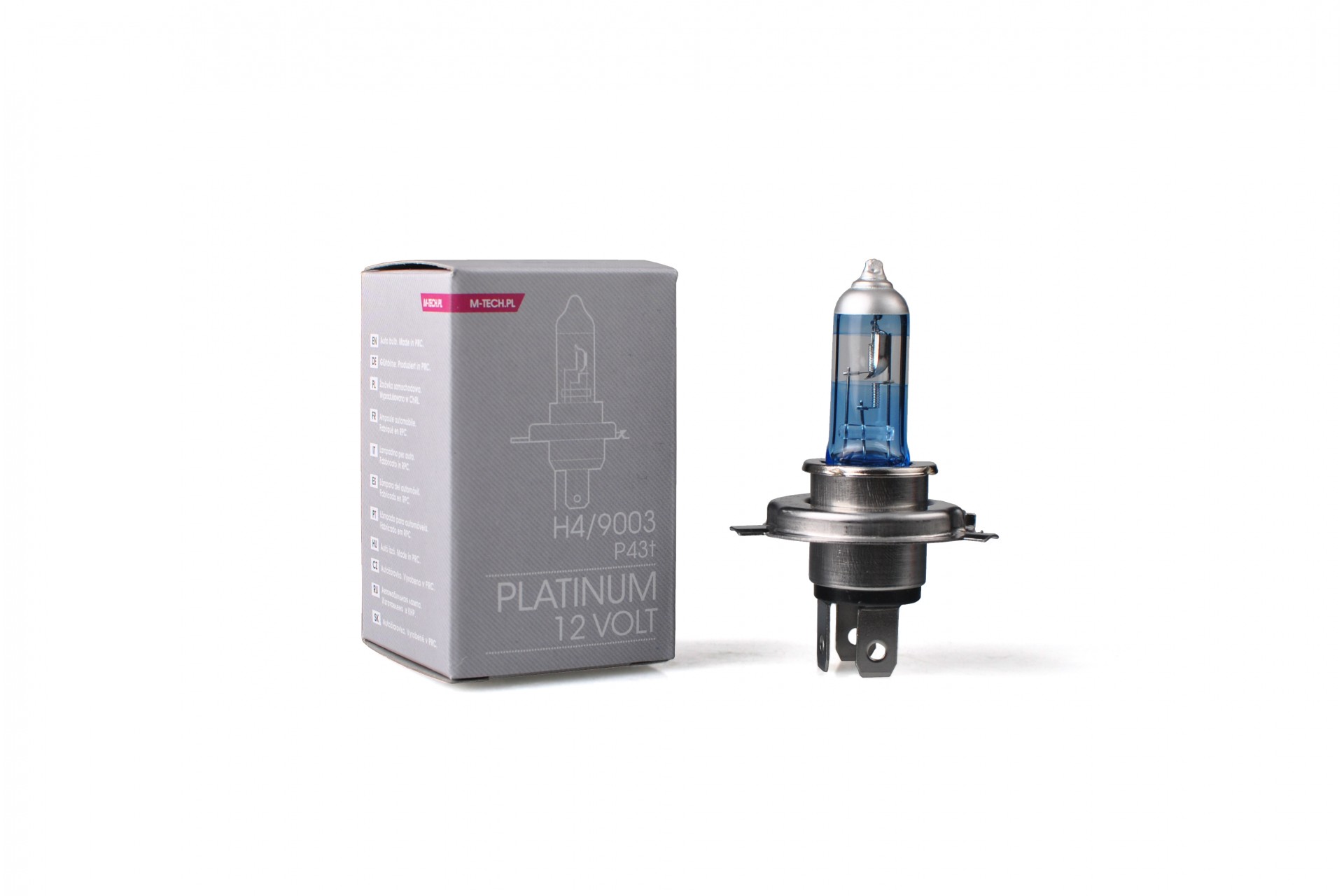 Εικόνα 1 από 1 — H4 12V 60/55W P43t-38 COLOR PLATINUM 1ΤΕΜ. M-TECH