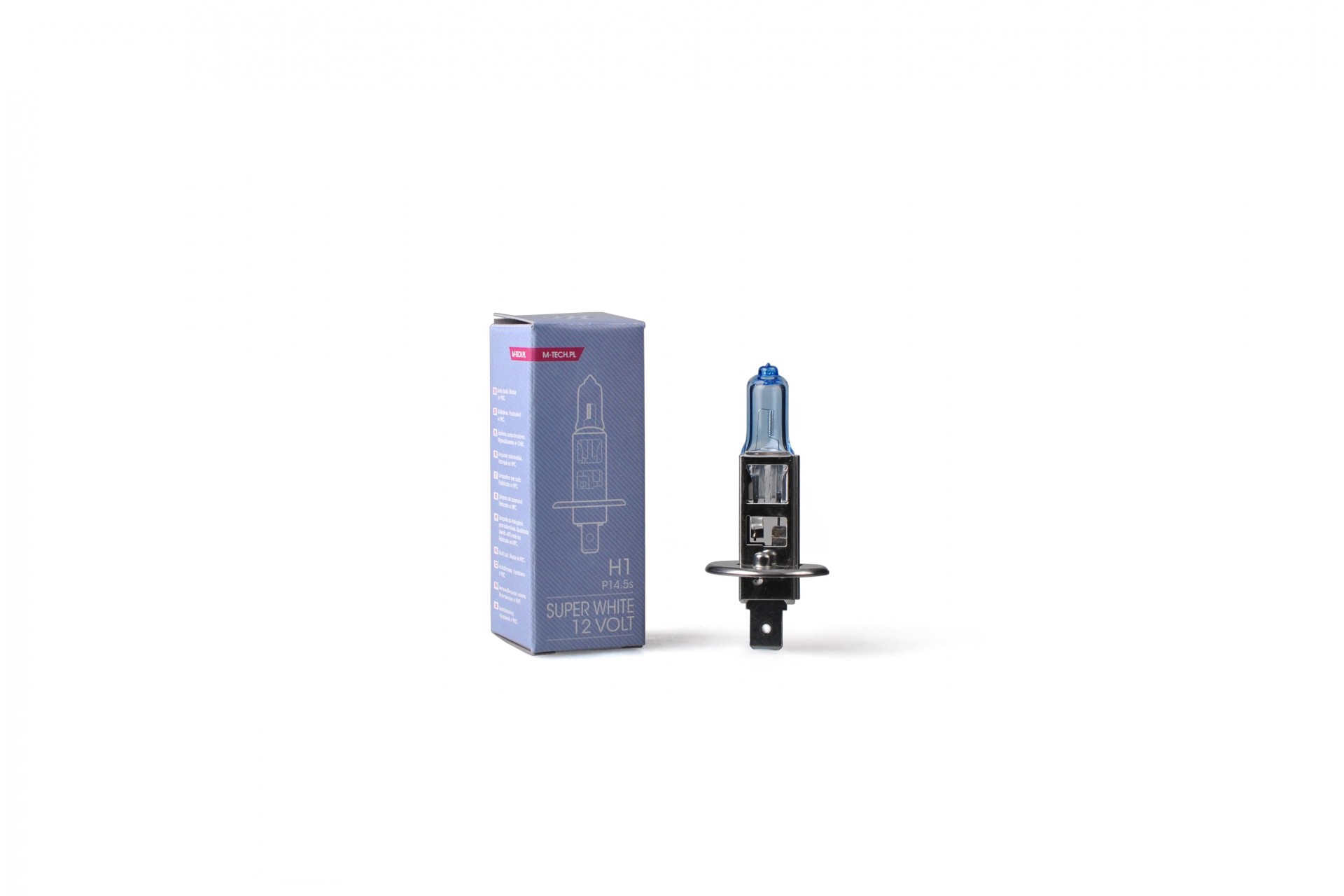 Εικόνα 1 από 3 — H1 12V 55W P14,5s COLOR SUPERWHITE 1ΤΕΜ. M-TECH