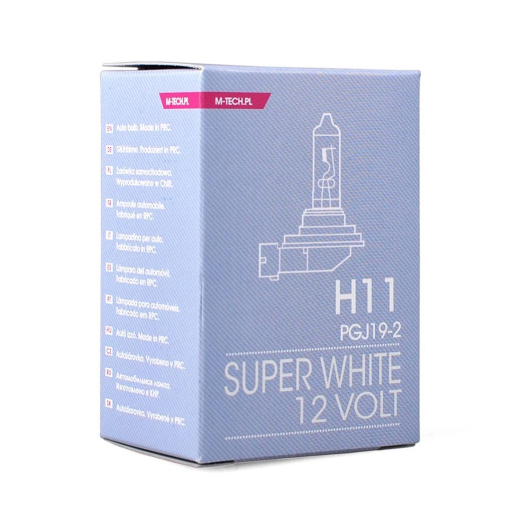 Εικόνα 2 από 2 — H11 12V 55W PGJ19-2 COLOR SUPERWHITE 1ΤΕΜ. M-TECH