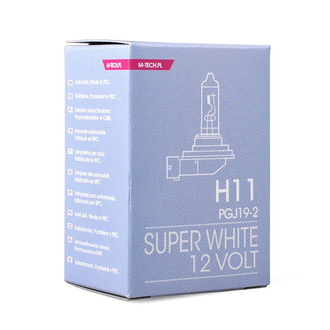 Εικόνα 2 από 2 — H11 12V 55W PGJ19-2 COLOR SUPERWHITE 1ΤΕΜ. M-TECH