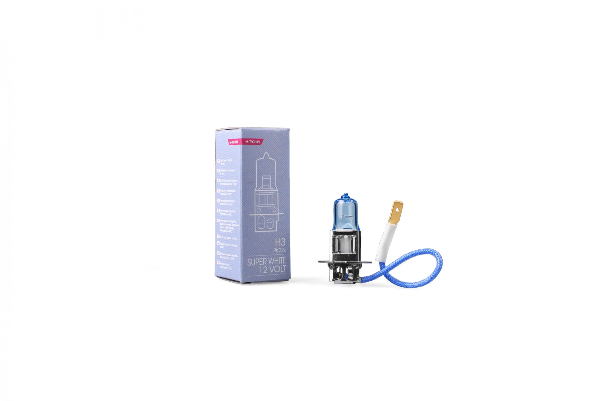 Εικόνα 1 από 1 — H3 12V 55W PK22s COLOR SUPERWHITE 1ΤΕΜ. M-TECH