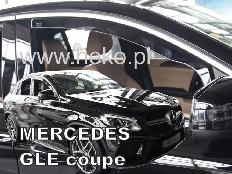 Εικόνα 1 από 5 — Heko – Ανεμοθραύστες Παραθύρων Για Mercedes Benz GLE-Class Coupe (C292) 2016 > 2019 5πορτο υλικό Acrylic Χρώμα Φιμέ – 2 τεμ. (ΑΝΕΜ.23602)