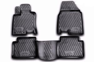 ΠΑΤΑΚΙΑ ΣΕ ΣΚΑΦΗ TPE ΛΑΣΤΙΧΟ ΓΙΑ NISSAN QASHQAI+2 09/2008-2014 ΣΕ ΜΑΥΡΟ ΧΡΩΜΑ NOVLINE - 4 ΤΕΜ.