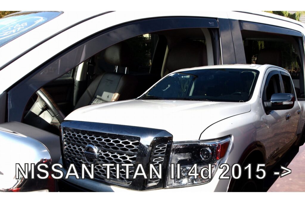 Εικόνα 1 από 6 — ΑΝΕΜΟΘΡΑΥΣΤΕΣ ΓΙΑ NISSAN TITAN 4D 2015+ ΣΕΤ ΑΥΤΟΚΙΝΗΤΟΥ ΑΠΟ ΕΥΚΑΜΠΤΟ ΦΙΜΕ ΠΛΑΣΤΙΚΟ HEKO – 4 ΤΕΜ.