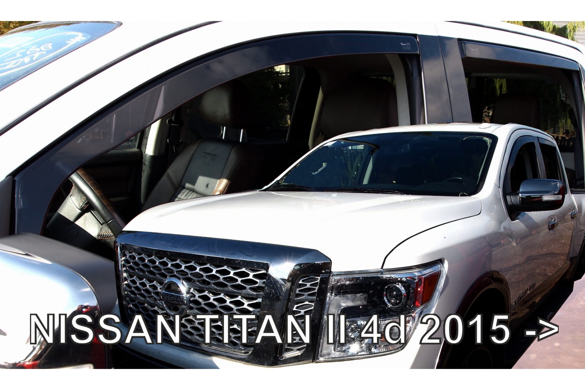 Εικόνα 1 από 6 — ΑΝΕΜΟΘΡΑΥΣΤΕΣ ΓΙΑ NISSAN TITAN 4D 2015+ ΣΕΤ ΑΥΤΟΚΙΝΗΤΟΥ ΑΠΟ ΕΥΚΑΜΠΤΟ ΦΙΜΕ ΠΛΑΣΤΙΚΟ HEKO – 4 ΤΕΜ.