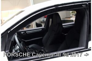 ΑΝΕΜΟΘΡΑΥΣΤΕΣ ΓΙΑ PORSCHE CAYENNE 5D 2017+ ΖΕΥΓΑΡΙ ΑΠΟ ΕΥΚΑΜΠΤΟ ΦΙΜΕ ΠΛΑΣΤΙΚΟ HEKO - 2 ΤΕΜ.