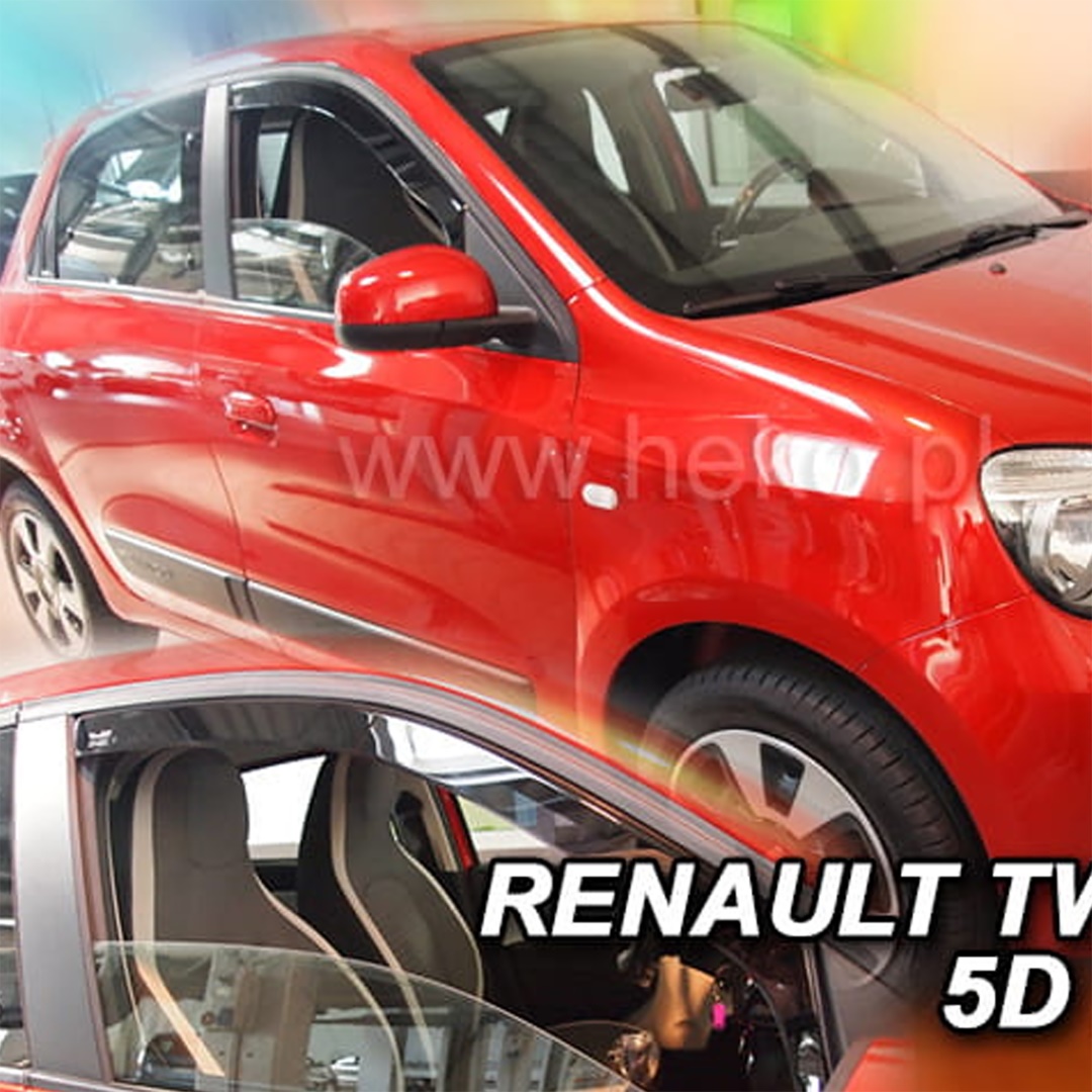 Εικόνα 1 από 5 — ΑΝΕΜΟΘΡΑΥΣΤΕΣ ΓΙΑ RENAULT TWINGO 5D 2014+ ΖΕΥΓΑΡΙ ΑΠΟ ΕΥΚΑΜΠΤΟ ΦΙΜΕ ΠΛΑΣΤΙΚΟ HEKO – 2 ΤΕΜ.