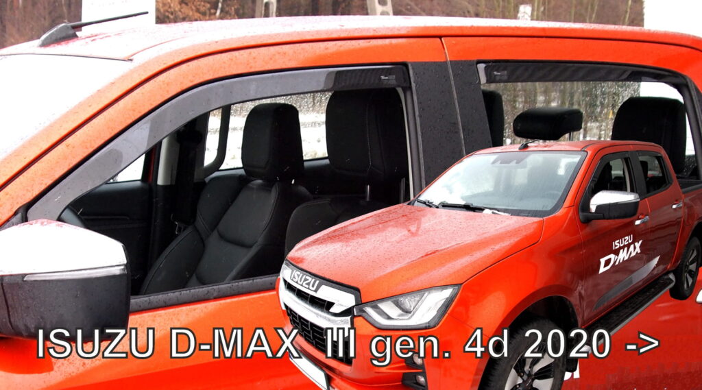 Εικόνα 6 από 6 — ΑΝΕΜΟΘΡΑΥΣΤΕΣ ΓΙΑ ISUZU D-MAX 4D 2020+  ΣΕΤ ΑΥΤΟΚΙΝΗΤΟΥ ΑΠΟ ΕΥΚΑΜΠΤΟ ΦΙΜΕ ΠΛΑΣΤΙΚΟ HEKO – 4 ΤΕΜ.