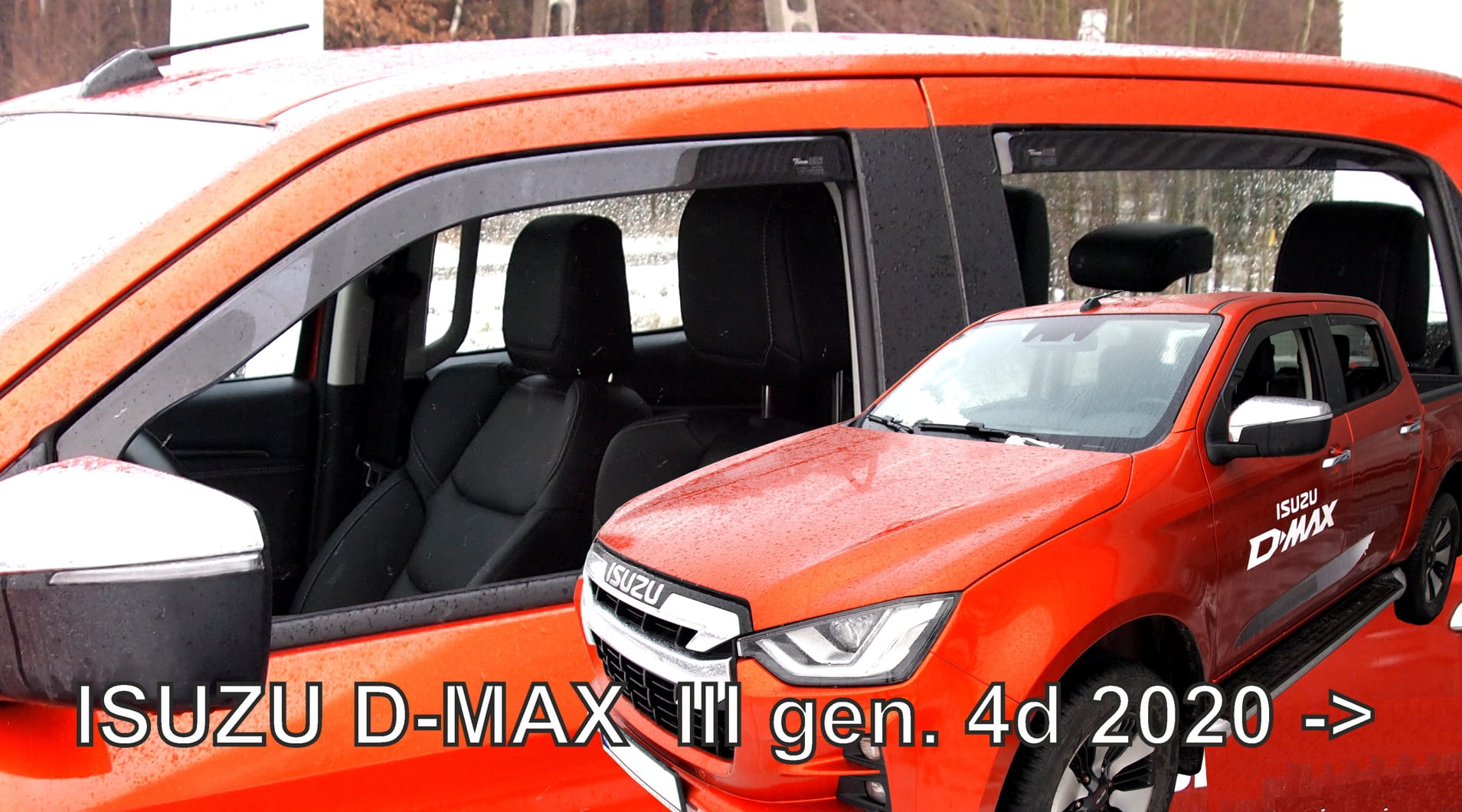 Εικόνα 6 από 6 — ΑΝΕΜΟΘΡΑΥΣΤΕΣ ΓΙΑ ISUZU D-MAX 4D 2020+  ΣΕΤ ΑΥΤΟΚΙΝΗΤΟΥ ΑΠΟ ΕΥΚΑΜΠΤΟ ΦΙΜΕ ΠΛΑΣΤΙΚΟ HEKO – 4 ΤΕΜ.