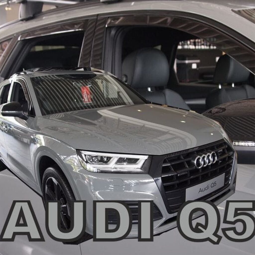 Εικόνα 1 από 5 — ΑΝΕΜΟΘΡΑΥΣΤΕΣ ΓΙΑ AUDI Q5 5D 2016+ ΣΕΤ ΑΥΤΟΚΙΝΗΤΟΥ ΑΠΟ ΕΥΚΑΜΠΤΟ ΦΙΜΕ ΠΛΑΣΤΙΚΟ HEKO – 4 ΤΕΜ.