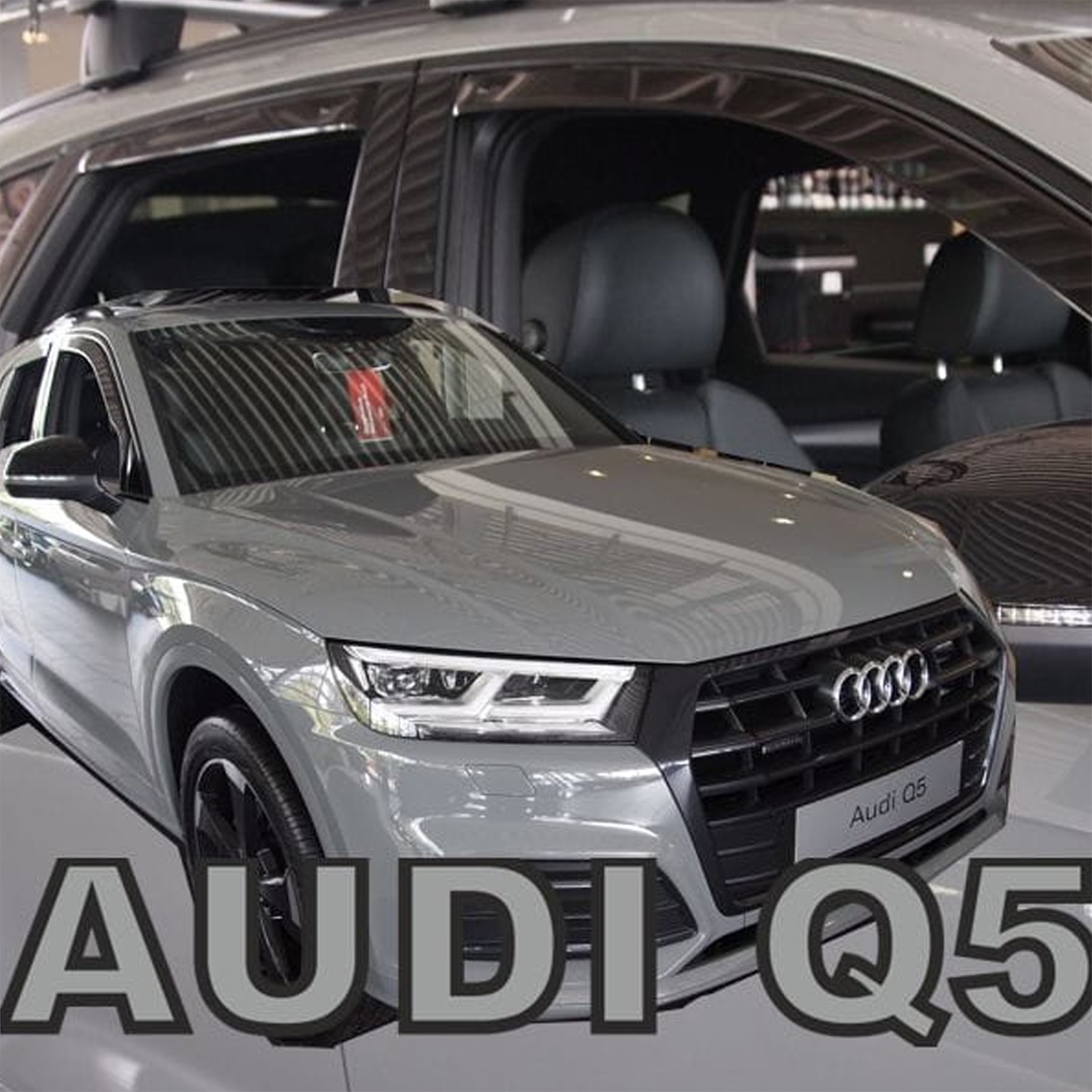 Εικόνα 1 από 5 — ΑΝΕΜΟΘΡΑΥΣΤΕΣ ΓΙΑ AUDI Q5 5D 2016+ ΣΕΤ ΑΥΤΟΚΙΝΗΤΟΥ ΑΠΟ ΕΥΚΑΜΠΤΟ ΦΙΜΕ ΠΛΑΣΤΙΚΟ HEKO – 4 ΤΕΜ.