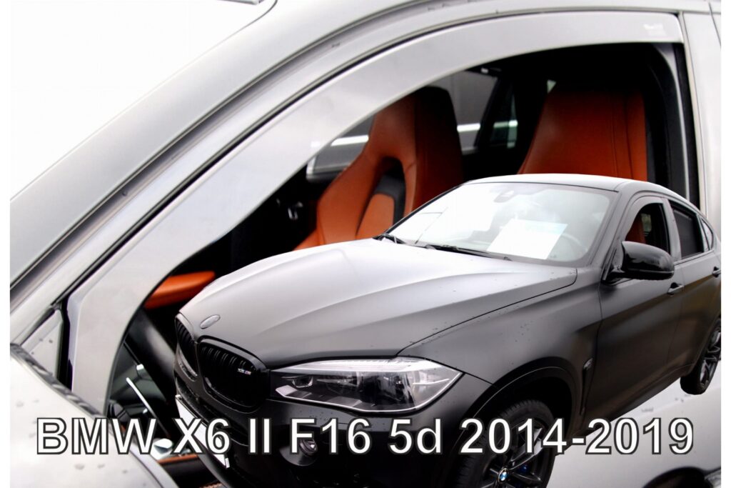 Εικόνα 1 από 5 — ΑΝΕΜΟΘΡΑΥΣΤΕΣ ΓΙΑ BMW X6 F16 5D 2014-2019  ΖΕΥΓΑΡΙ ΑΠΟ ΕΥΚΑΜΠΤΟ ΦΙΜΕ ΠΛΑΣΤΙΚΟ HEKO – 2 ΤΕΜ.