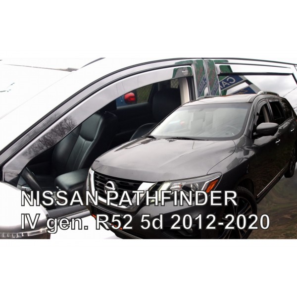 Εικόνα 1 από 5 — ΑΝΕΜΟΘΡΑΥΣΤΕΣ ΓΙΑ NISSAN PATHFINDER IV R52 5D 2012-2020 ?ΖΕΥΓΑΡΙ ΑΠΟ ΕΥΚΑΜΠΤΟ ΦΙΜΕ ΠΛΑΣΤΙΚΟ HEKO – 2 ΤΕΜ.