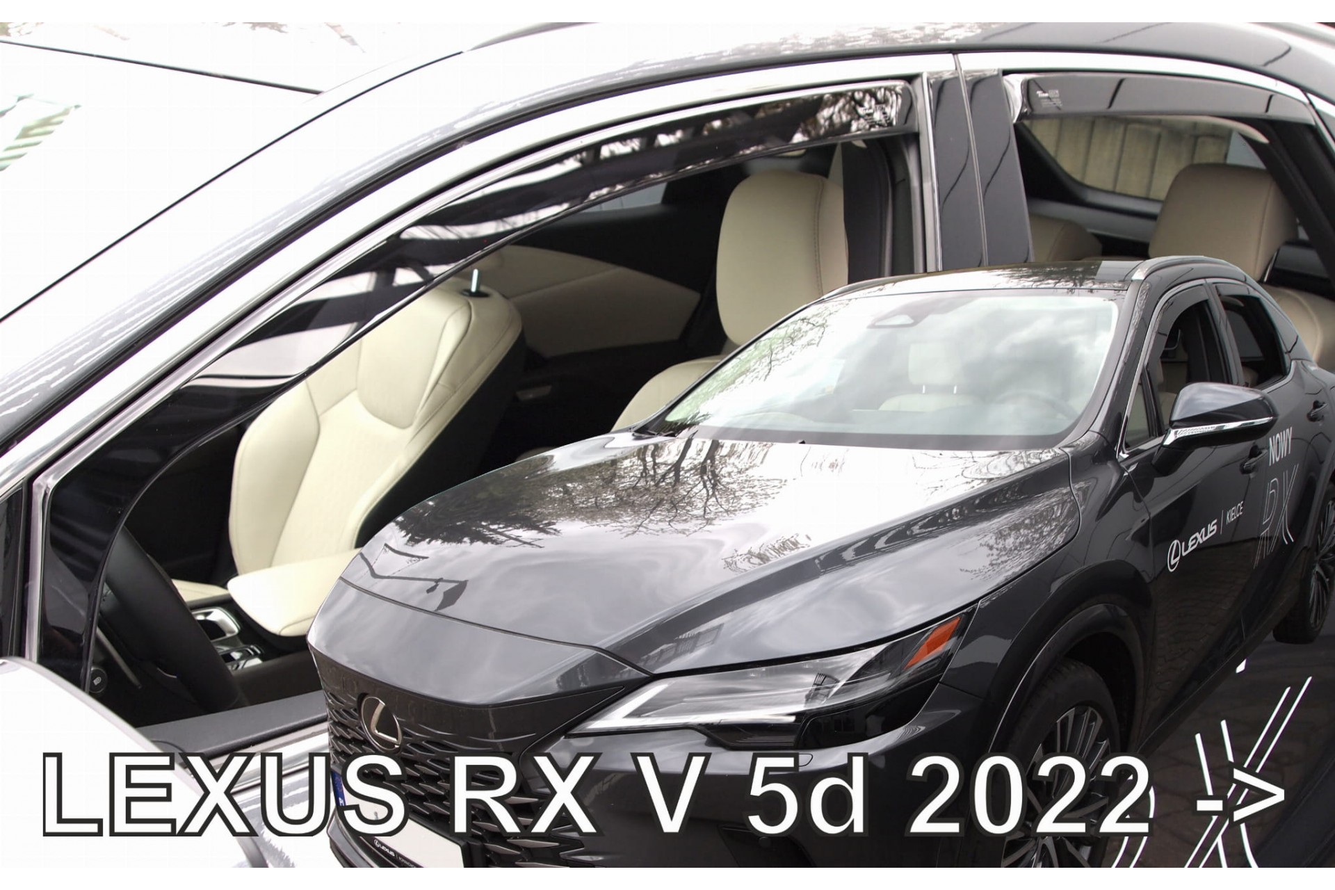 Εικόνα 1 από 6 — ΑΝΕΜΟΘΡΑΥΣΤΕΣ ΓΙΑ LEXUS RX V 5D 2022+? ΣΕΤ ΑΥΤΟΚΙΝΗΤΟΥ ΑΠΟ ΕΥΚΑΜΠΤΟ ΦΙΜΕ ΠΛΑΣΤΙΚΟ HEKO – 4 ΤΕΜ.