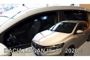 ΑΝΕΜΟΘΡΑΥΣΤΕΣ ΓΙΑ DACIA LOGAN 4D SEDAN 2020+ ΣΕΤ ΑΥΤΟΚΙΝΗΤΟΥ ΑΠΟ ΕΥΚΑΜΠΤΟ ΦΙΜΕ ΠΛΑΣΤΙΚΟ HEKO - 4 ΤΕΜ.
