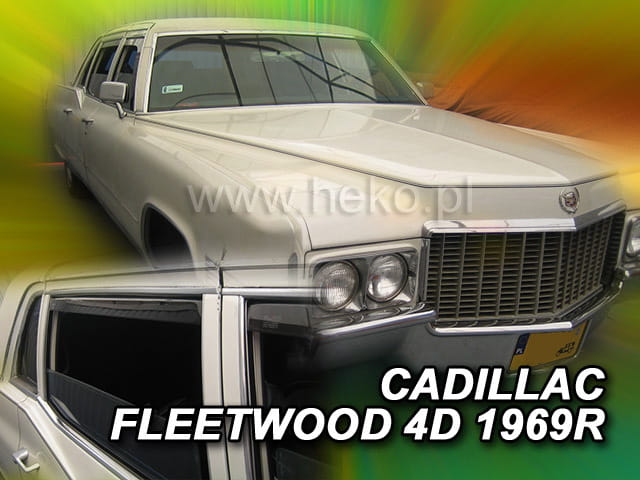Εικόνα 1 από 5 — Heko – Ανεμοθραύστες Παραθύρων για Cadillac Fleetwood Sixty Special Sedan 4πορτο 09/1964 > 09/1970 (Εμπρός & Πίσω) – 4 Τεμ. (ANEM.SET10607)
