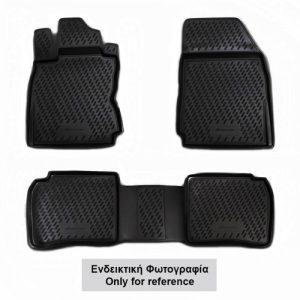 ΠΑΤΑΚΙΑ ΣΕ ΣΚΑΦΗ TPE ΛΑΣΤΙΧΟ ΓΙΑ NISSAN ALMERA N16 CLASSIC 2006+ ΣΕ ΜΑΥΡΟ ΧΡΩΜΑ NOVLINE - 4 ΤΕΜ.