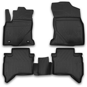 ΠΑΤΑΚΙΑ ΣΕ ΣΚΑΦΗ TPE ΛΑΣΤΙΧΟ ΓΙΑ TOYOTA HILUX 4D 08/2015+ ΣΕ ΜΑΥΡΟ ΧΡΩΜΑ NOVLINE - 4 ΤΕΜ.