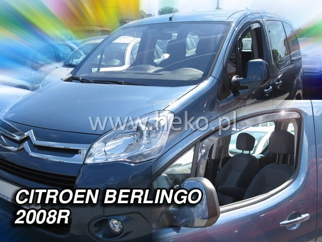 Εικόνα 1 από 2 — ΑΝΕΜΟΘΡΑΥΣΤΕΣ ΓΙΑ CITROEN BERLINGO/ PEUGEOT PARTNER 2008-2018 ΖΕΥΓΑΡΙ ΑΠΟ ΕΥΚΑΜΠΤΟ ΦΙΜΕ ΠΛΑΣΤΙΚΟ HEKO – 2 ΤΕΜ.