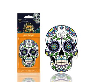 Amio - ΑΡΩΜΑΤΙΚΟ ΚΡΕΜΑΣΤΟ AROMA CAR MUERTOS GOLD TATTOO - 1 TEM. (A83117/AM)