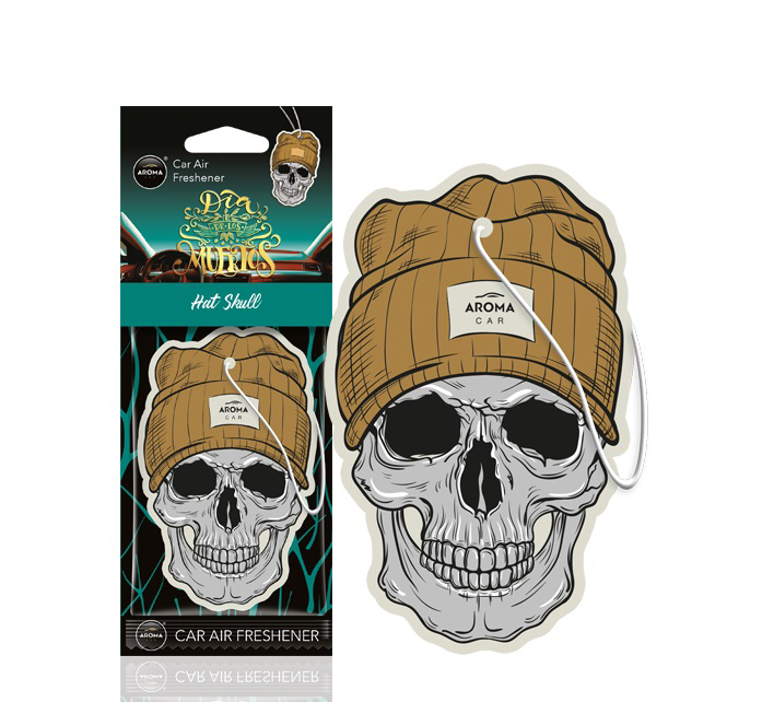 Εικόνα 1 από 1 — Amio – ΑΡΩΜΑΤΙΚΟ ΚΡΕΜΑΣΤΟ AROMA CAR MUERTOS HΑΤ SKULL – 1 TEM. (A83278/AM)