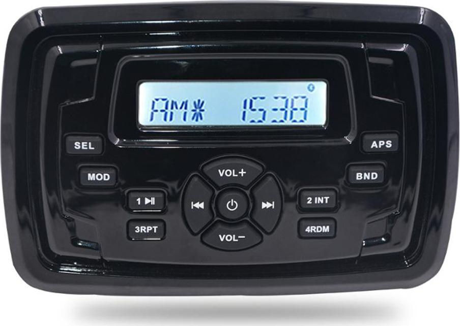 Εικόνα 1 από 4 — HASDA MP3 PLAYER 155X105mm – 12V – 4X45W ΜΕ ΡΑΔΙΟΦΩΝΟ/USB/BLUETOOTH (ΑΔΙΑΒΡΟΧΟ/ΜΑΥΡΟ)
