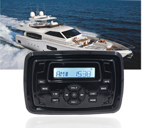 Εικόνα 4 από 4 — HASDA MP3 PLAYER 155X105mm – 12V – 4X45W ΜΕ ΡΑΔΙΟΦΩΝΟ/USB/BLUETOOTH (ΑΔΙΑΒΡΟΧΟ/ΜΑΥΡΟ)