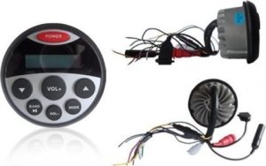 MP3 PLAYER 89MM - 12V - 4X25W ΜΕ ΡΑΔΙΟΦΩΝΟ/USB/BLUETOOTH ΑΔΙΑΒΡΟΧΟ ΣΤΡΟΓΓΥΛΟ ΜΑΥΡΟ