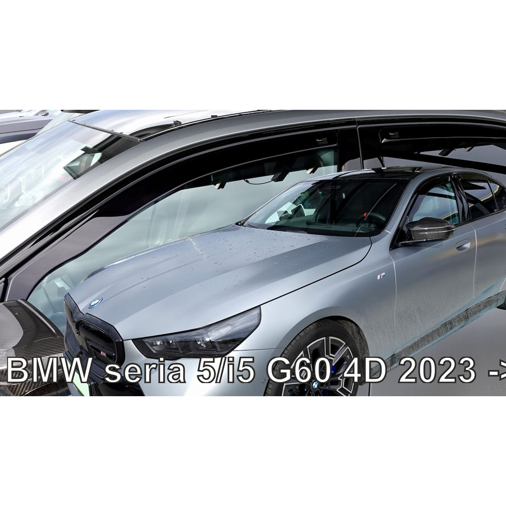 Εικόνα 1 από 6 — ΑΝΕΜΟΘΡΑΥΣΤΕΣ ΓΙΑ BMW ΣΕΙΡΑ 5/i5 G60 4D 2023+ ΣΕΤ ΑΥΤΟΚΙΝΗΤΟΥ ΑΠΟ ΕΥΚΑΜΠΤΟ ΦΙΜΕ ΠΛΑΣΤΙΚΟ HEKO – 4 ΤΕΜ