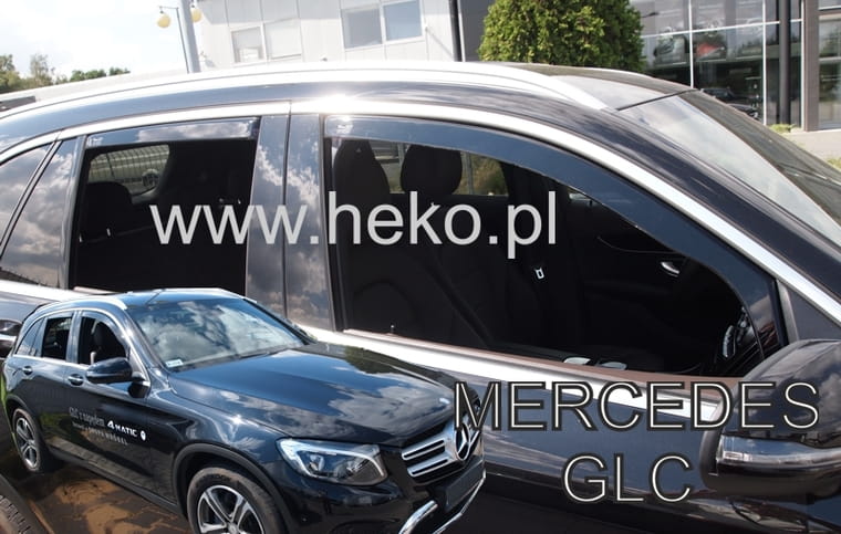 Εικόνα 1 από 6 — ΑΝΕΜΟΘΡΑΥΣΤΕΣ ΓΙΑ MERCEDES GLC X253 5D 2016+   ΣΕΤ ΑΥΤΟΚΙΝΗΤΟΥ ΑΠΟ ΕΥΚΑΜΠΤΟ ΦΙΜΕ ΠΛΑΣΤΙΚΟ HEKO – 4 ΤΕΜ.