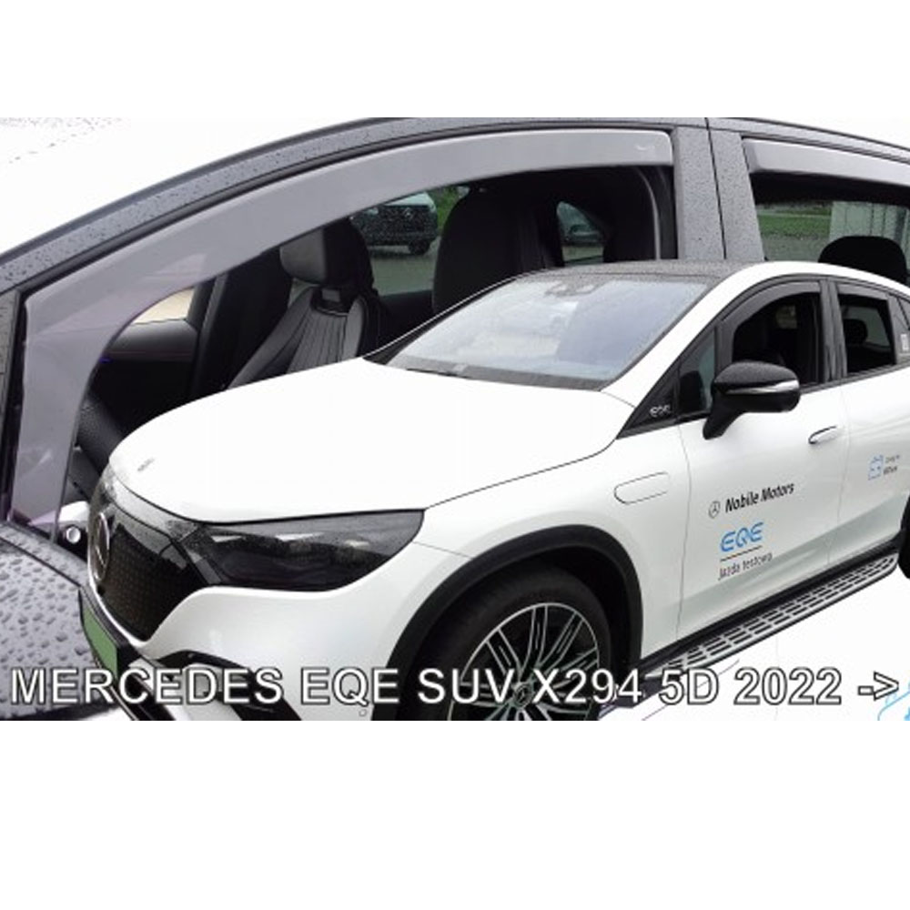 Εικόνα 1 από 6 — ΑΝΕΜΟΘΡΑΥΣΤΕΣ ΓΙΑ MERCEDES EQE 5D 2022+ ΣΕΤ ΑΥΤΟΚΙΝΗΤΟΥ ΑΠΟ ΕΥΚΑΜΠΤΟ ΦΙΜΕ ΠΛΑΣΤΙΚΟ HEKO – 4 ΤΕΜ