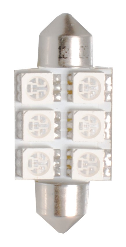 Εικόνα 1 από 1 — ΛΑΜΠΑΚΙΑ ΠΛΑΦΟΝΙΕΡΑΣ C5W/C10W 12V 1,44W SV8,5 36mm PREMIUM LED 6xSMD5050 ΜΠΛΕ M-TECH – 1 ΤΕΜ.